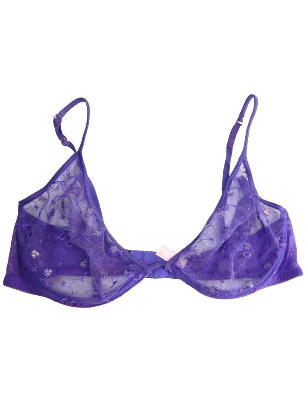 Victoria's Secret Y2K Sheer Sequin Plunge Bra